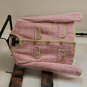 Vintage Silkland pink, green and white  blazer
